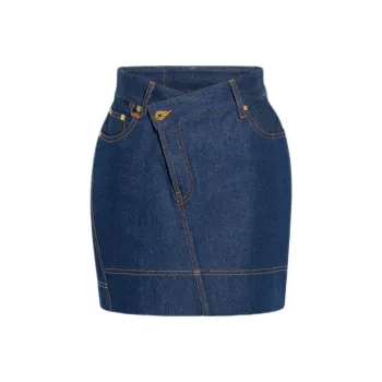 Jacquemus Denim Mini Skirt 'Navy/Tabac'