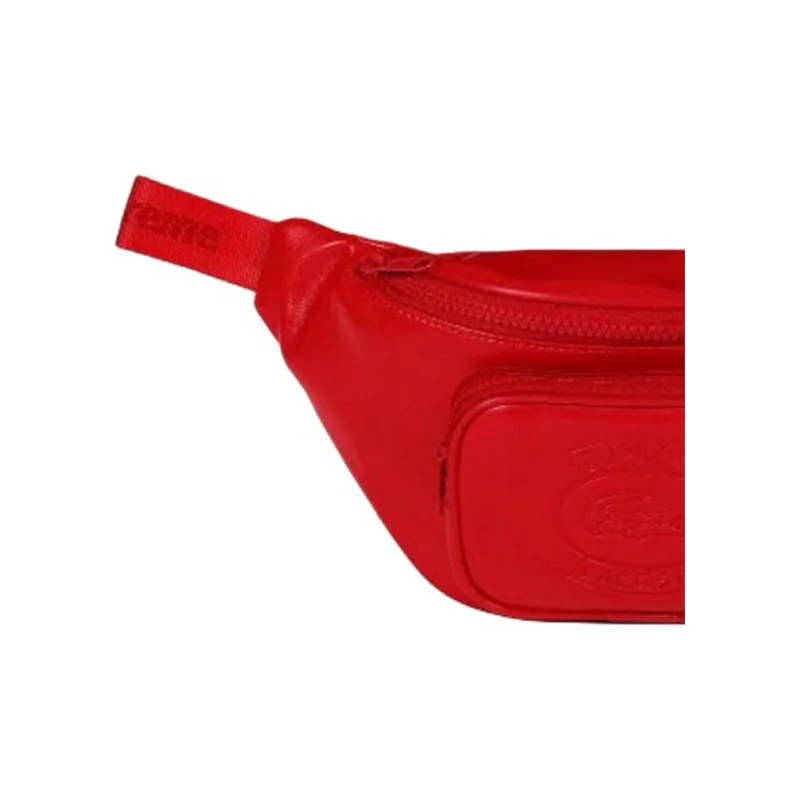 Supreme Leather Fanny Pack Unisex Red-2