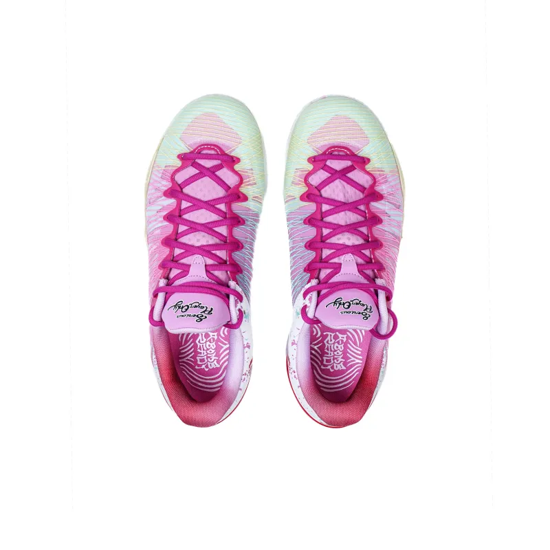 Serious Player Only Player 1 Slip Resistant Low Top Basketball Shoes Men's White Pink-2