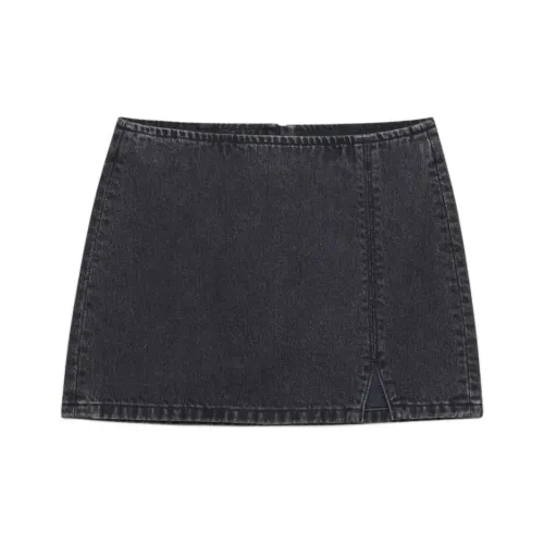ARITZIA FW24 Denim Forum The '90s Mini Denim Skirt Denim Short Skirts Women's Black Eyeliner