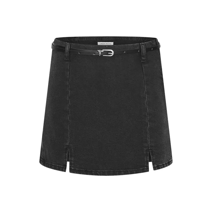 URBAN REVIVO Denim Shorts Women's Jet Black-0