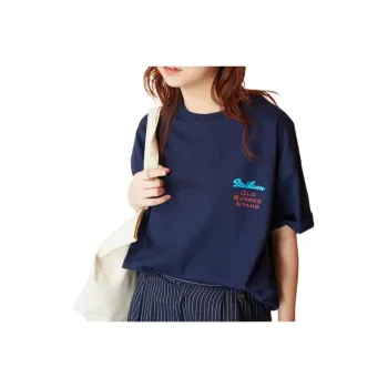 FREAK'S STORE x McLEAN Old Burger Stand T Shirt Unisex Marine Blue