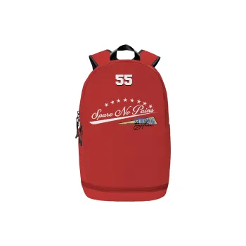 Spare No Pains. Polyester Backpack Unisex Multicolor