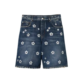 MARC JACOBS The Sequin Daisy Wide Leg Shorts