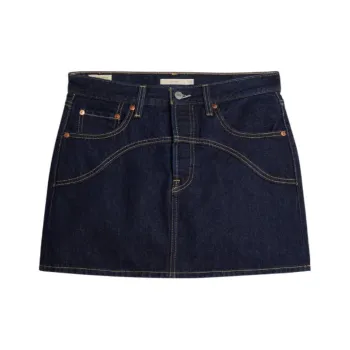 Levi's Denim Short Skirts Women's Dark Blue