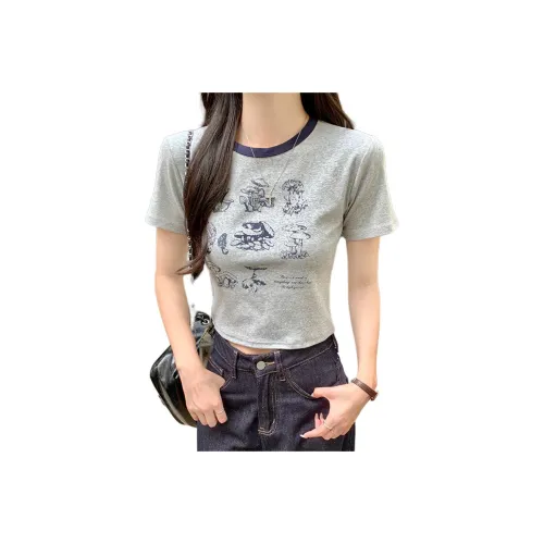JECCI FIVE T Shirts Women's Gray