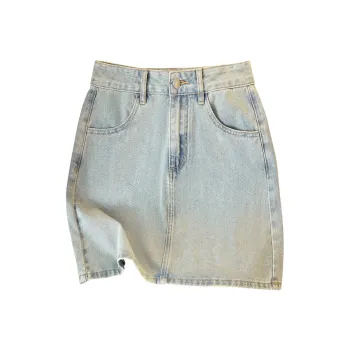 TOUCH Denim Short Skirts Women's Light Blue
