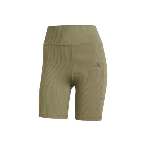 Adidas Free Shipping With AdiClub Optime Rib Short Leggings