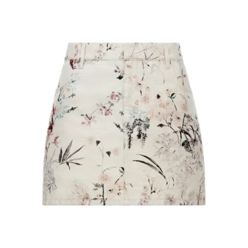 DIOR Denim Short Skirts Women's Multicolor