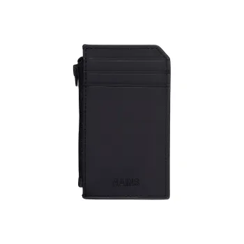Rains Polyurethane Card Holder Wallet Unisex Black