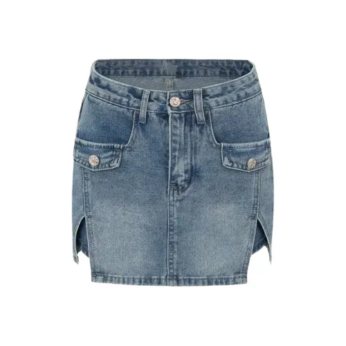 Mu Xiao Xin Denim Short Skirts Women's
