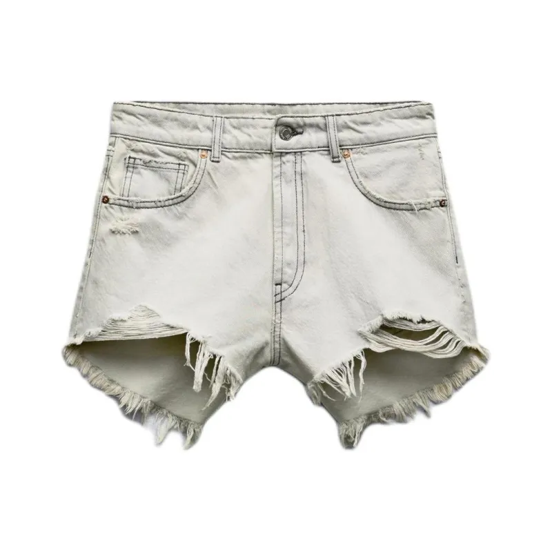 ZARA Trf Denim Shorts Women's-7