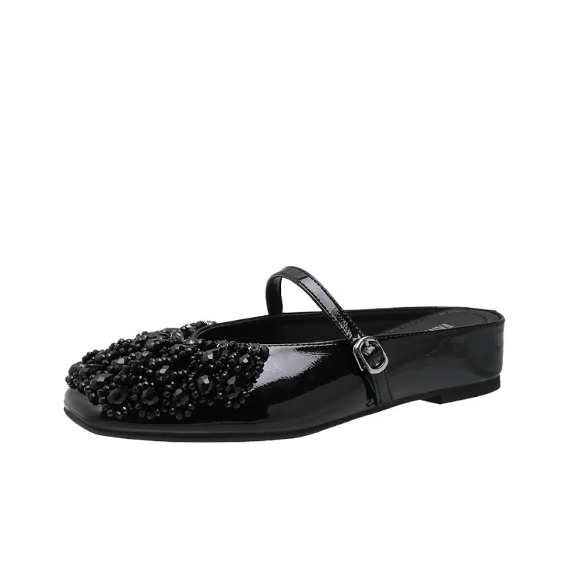 Than Than Me Rubber Sole Slip Resistant Closed Toe Slippers Women's-0