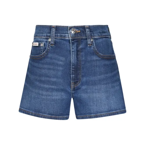 CALVIN KLEIN SS25 Denim Shorts Women's Denim Blue