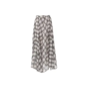 Rose Casual Long Skirts Women's Brown