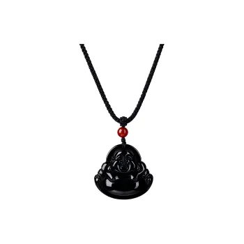 Stone Notes Obsidian Necklaces Unisex