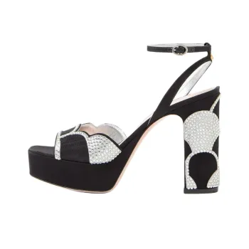 Valentino BOWOW Garavani One Strap Sandals 11.5cm Women's Black