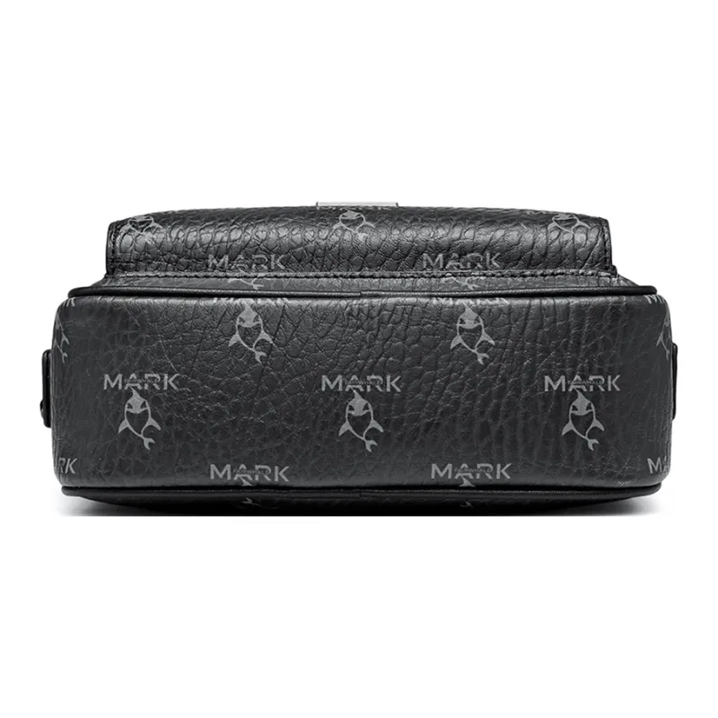 FAIRWHALE PVC Shoulder Bag, Crossbody Bag Unisex Black-3