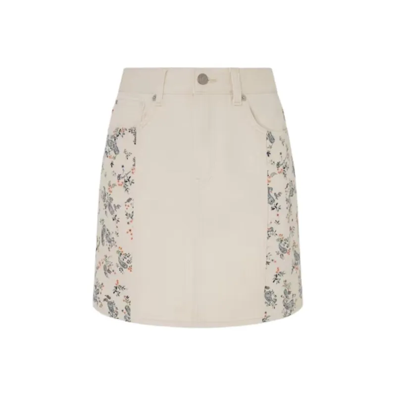 Pepe Jeans Denim Short Skirts Women's Light Beige-0