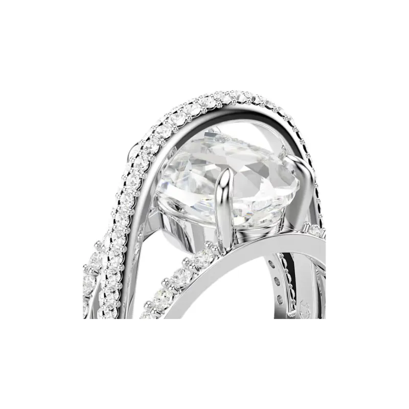 Swarovski Crystal Rings Unisex Silver-1