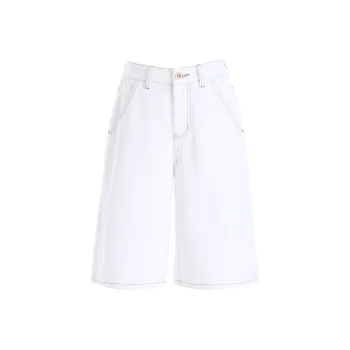 Rose Denim Shorts Women's White