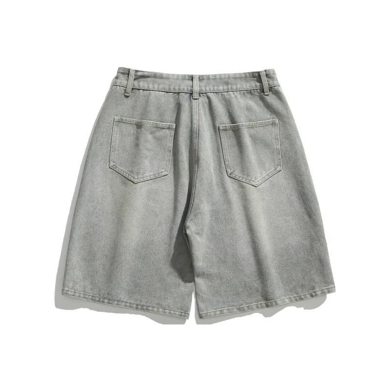 Nuthink Denim Shorts Unisex-9