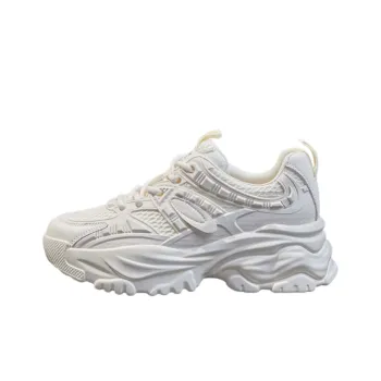 LINGPAO Breathable Height Increase Low Top Chunky Sneakers Women's