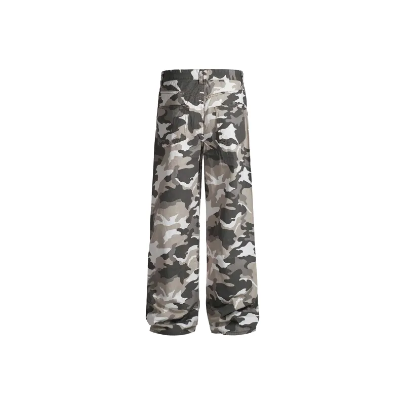 LESS BEARS Jeans Women's Gray White-1