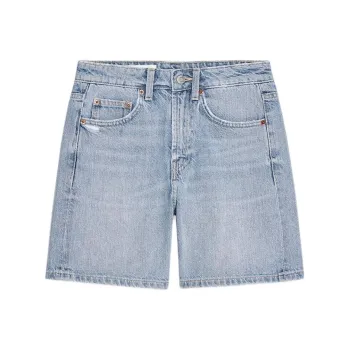 ZARA Trf Denim Shorts Women's Light Blue
