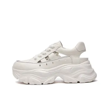 LINGPAO Breathable Low Top Chunky Sneakers Women's