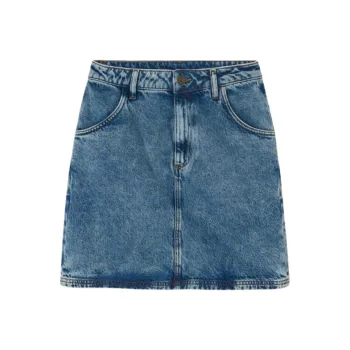 AMERICAN VINTAGE A.M SS25 SKIRT JOYBIRD Denim Short Skirts Women's STONE/Stone Blue