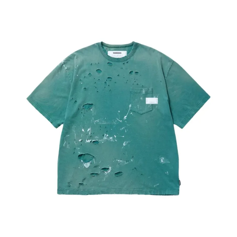 NEIGHBORHOOD Distressed T shirt-3