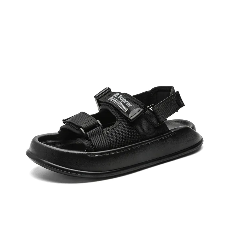 SOBB Beach Sandals Men Black-0