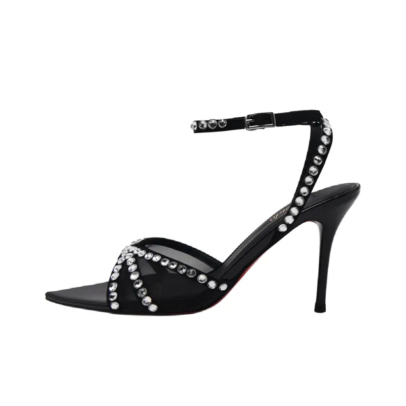 CAMEIDO One Strap Sandals Women's Black-0