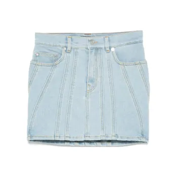 Mugler Spiral detail Mini Skirt