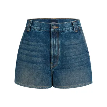 KHAITE The Bacalo Denim Shorts