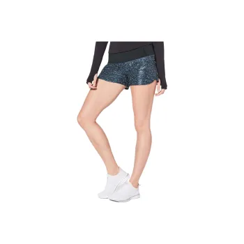Lululemon Swift Run Times Sports Shorts Women's Blue Black Starry Sky