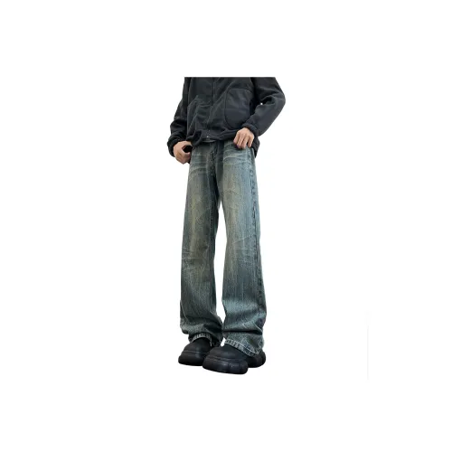 ORMY Jeans Unisex Green Camouflage