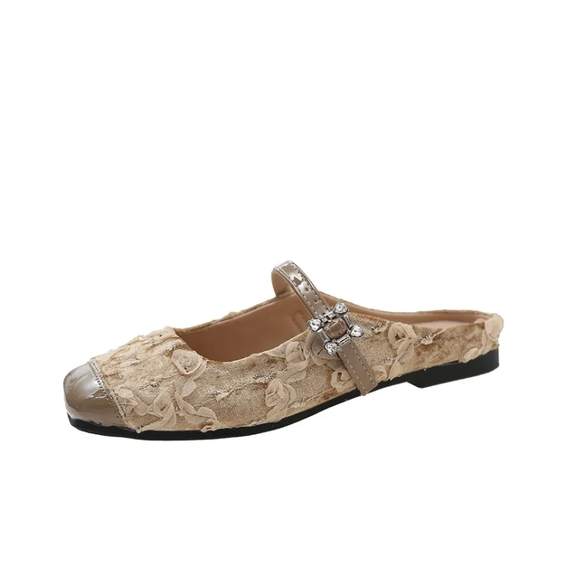 Puppytown Slip Resistant Abrasion Resistant Closed Toe Slippers Women's-6