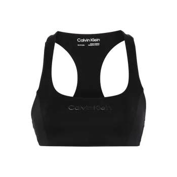 Calvin Klein Rubberised logo Sports Bra