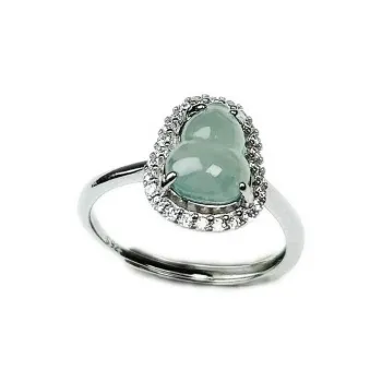 PUPAN Ice Glutinous Jadeite Rings Women's