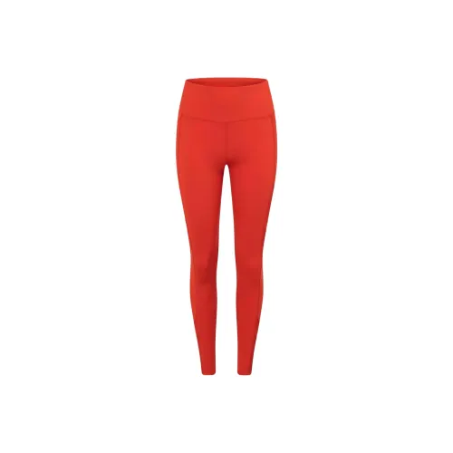 LORNA JANE Circuit Recycled Pocket Booty Ankle Biter Leggings Athletic Trousers Women's Red