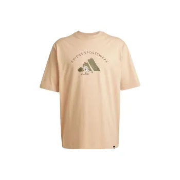 Adidas Sportswear CODES DOODLE SCOOTER T Shirt Men's Warm Sand