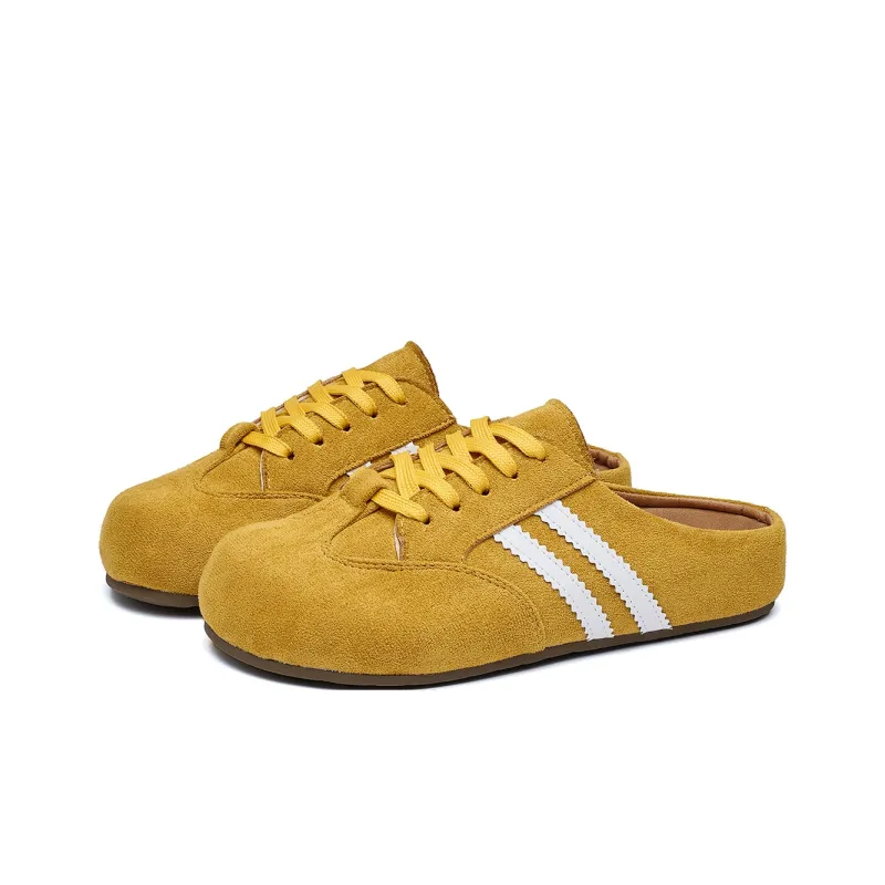 GDXF Rubber Sole Quiet Odor Resistant Abrasion Resistant Slip Resistant Closed Toe Slippers Women's-11