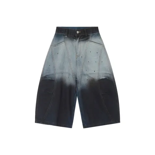WAYHWEI Denim Shorts Women's Blue