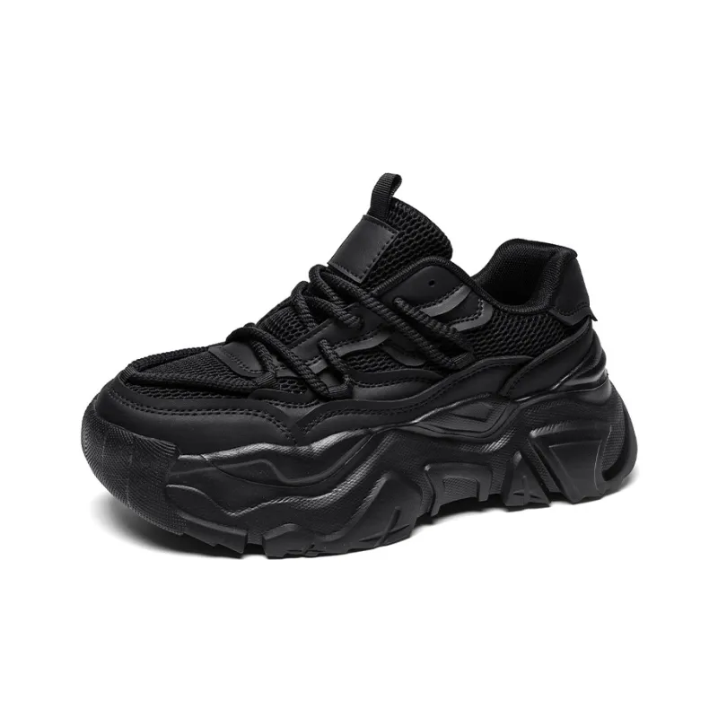 AD Anti Slip And Wear Resistant Height Increasing Low Top Chunky Sneakers Men's-12