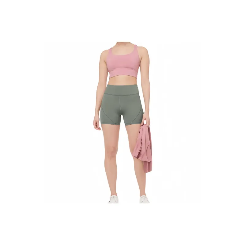Lululemon Track And Train Sports Shorts Women's Green Gray-0