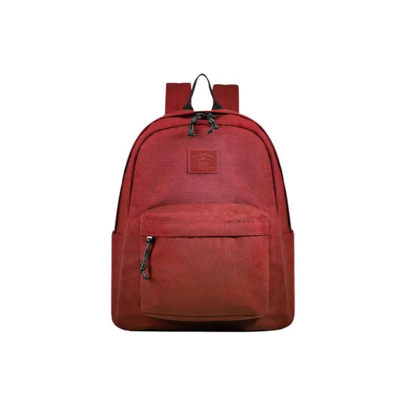 MYD Polyester Backpack Regular Unisex Olive/Blackberry/Blackberry-4