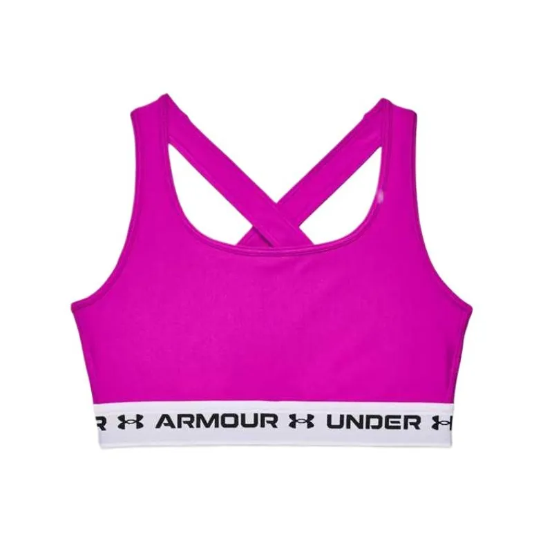 Under Armour CrossbackHeatGear Armour® Mid Sports Underwear Women's Pink-0