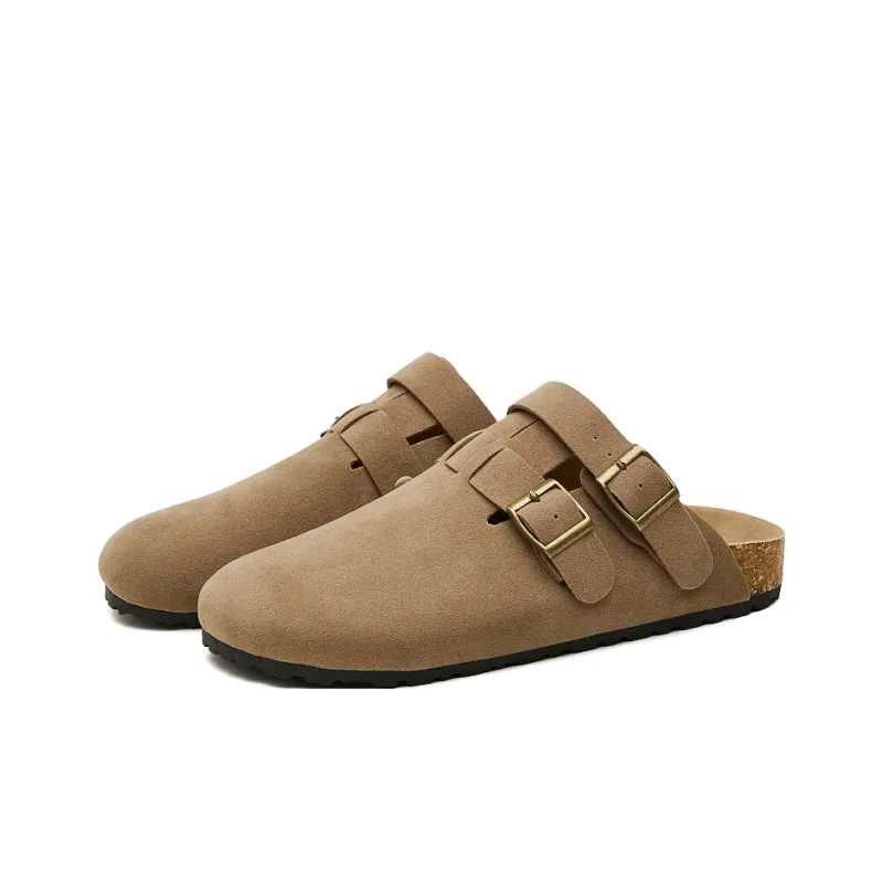 AAA SINCE 1955 Odor Resistant Abrasion Resistant Slip Resistant Closed Toe Slippers Women's Apricot-3